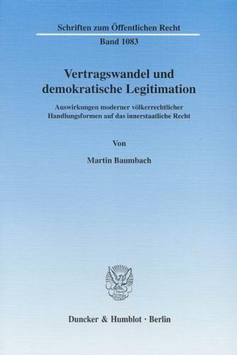Vertragswandel und demokratische Legitimation. (Ebook - pdf) 