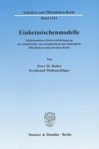 Einheimischenmodelle. (Ebook - pdf) 