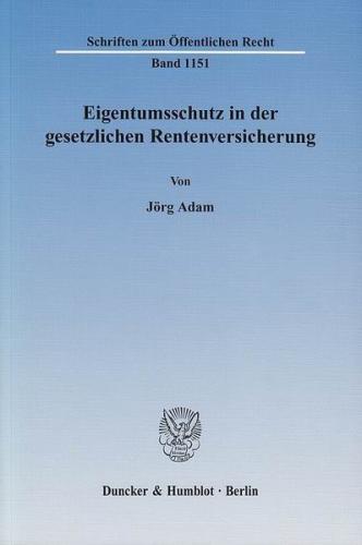 Eigentumsschutz in der gesetzlichen Rentenversicherung. (Ebook - pdf) 