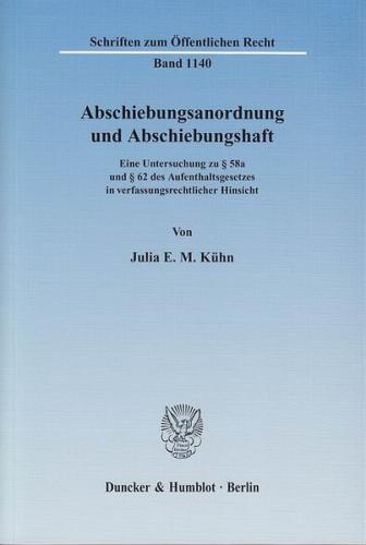 Abschiebungsanordnung und Abschiebungshaft. (Ebook - pdf) 