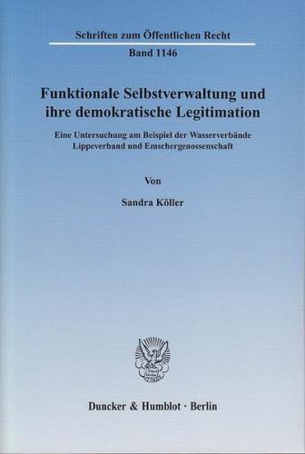Funktionale Selbstverwaltung und ihre demokratische Legitimation. (Ebook - pdf) 