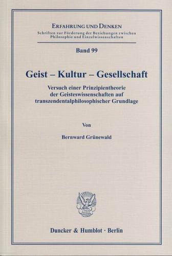 Geist - Kultur - Gesellschaft. (Ebook - pdf) 