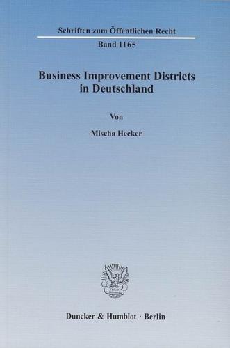 Business Improvement Districts in Deutschland. (Ebook - pdf) 