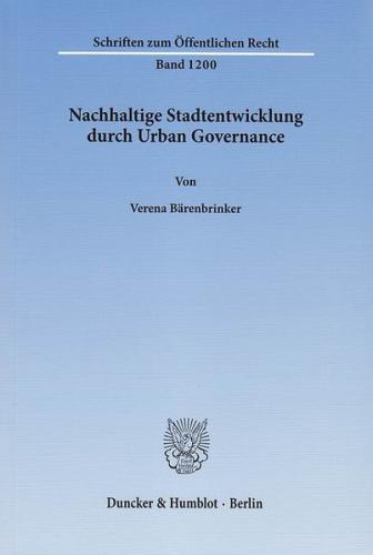 Nachhaltige Stadtentwicklung durch Urban Governance. (Ebook - pdf) 
