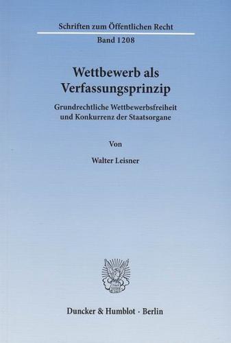 Wettbewerb als Verfassungsprinzip. (Ebook - pdf) 