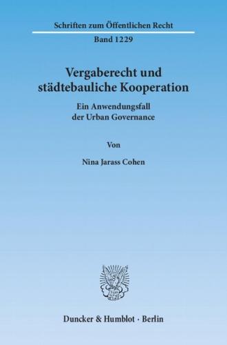 Vergaberecht und städtebauliche Kooperation. (Ebook - pdf) 