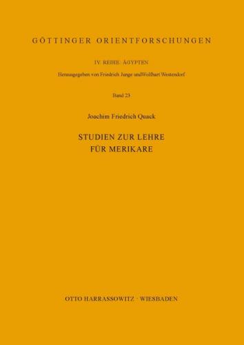 Studien zur Lehre für Merikare 