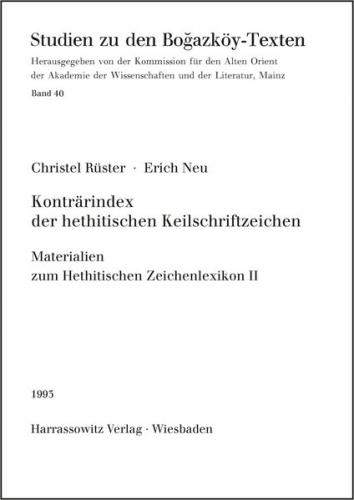 Konträr-Index der hethitischen Keilschriftzeichen 