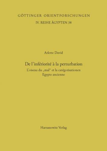 Classification and Categorization in Ancient Egypt / De l'infériorité à la perturbation 