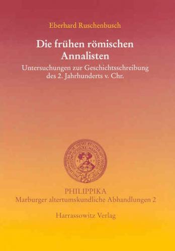 Die frühen römischen Annalisten 