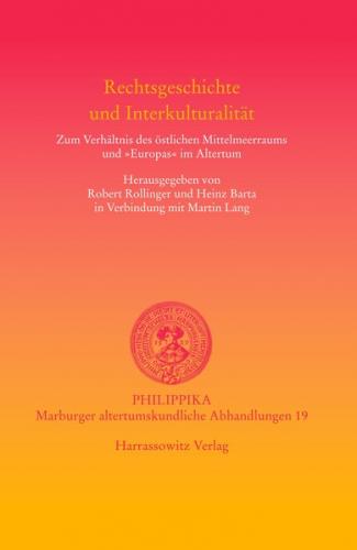 Rechtsgeschichte und Interkulturalität 