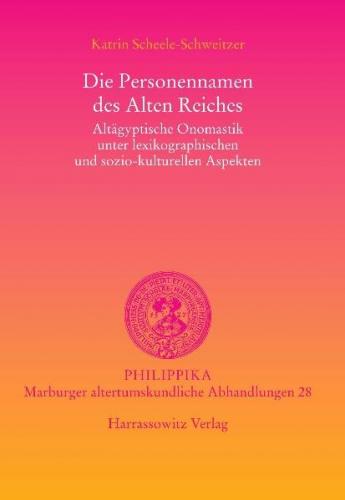 Die Personennamen des Alten Reiches 