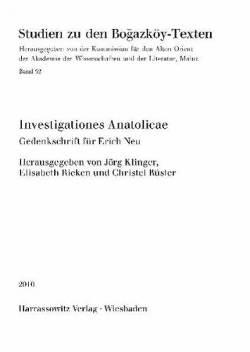 Investigationes Anatolicae 