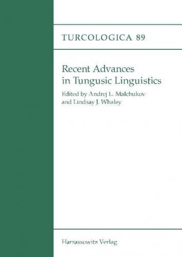 Recent Advances in Tungusic Linguistics 