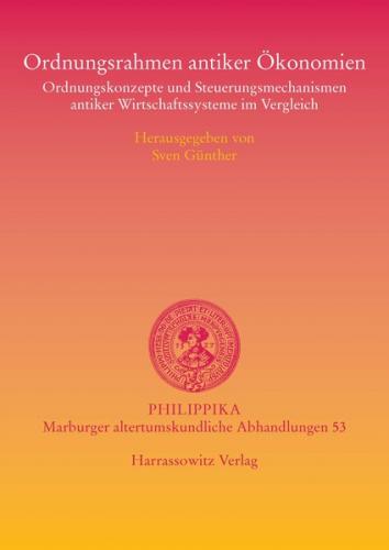 Ordnungsrahmen antiker Ökonomien 