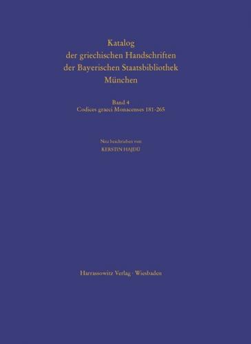 Codices graeci Monacenses 181-265 