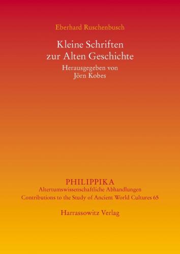 Kleine Schriften zur Alten Geschichte 