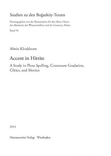 Accent in Hittite (Ebook - pdf) 