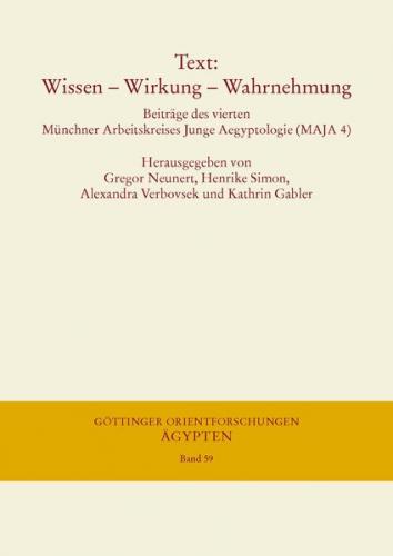 Text: Wissen – Wirkung – Wahrnehmung (Ebook - pdf) 