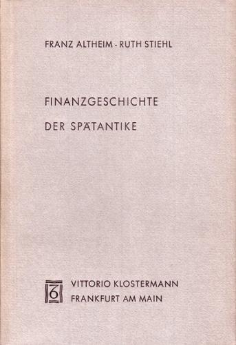 Finanzgeschichte der Spätantike 