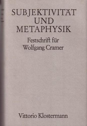 Subjektivität und Metaphysik 