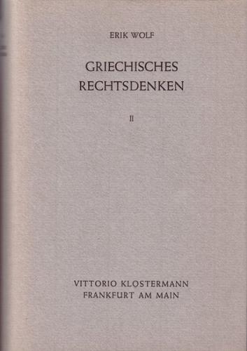 Griechisches Rechtsdenken 