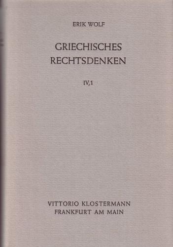 Griechisches Rechtsdenken 