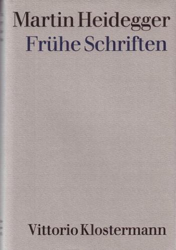 Frühe Schriften 