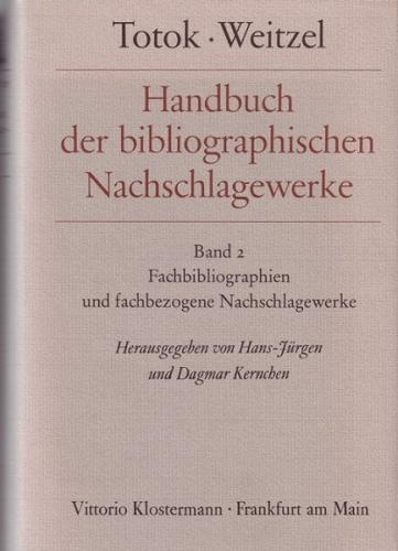 Handbuch der bibliographischen Nachschlagewerke / Handbuch der bibliographischen Nachschlagewerke 