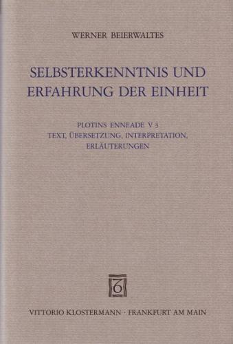 Selbsterkenntnis und Erfahrung der Einheit 