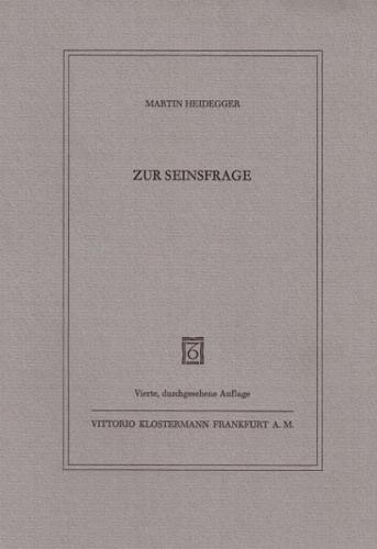 Zur Seinsfrage 
