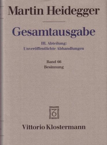Besinnung (1938/39). Im Anhang: Mein bisheriger Weg 