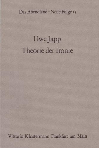 Theorie der Ironie 