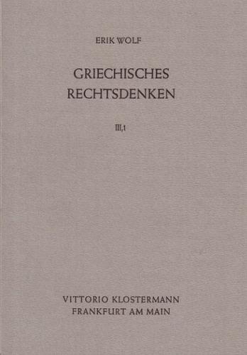 Griechisches Rechtsdenken 