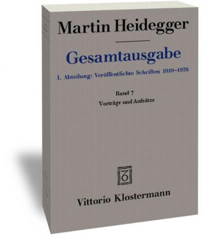 Vorträge und Aufsätze (1936-1953) 
