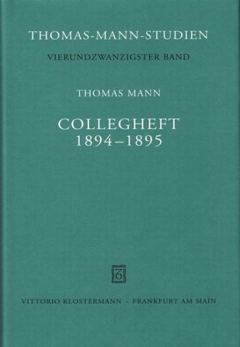 Collegheft 1894-1895 