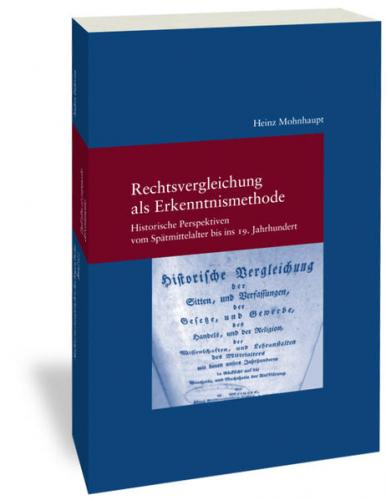 Rechtsvergleichung als Erkenntnismethode 