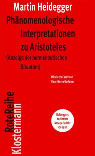 Phänomenologische Interpretationen zu Aristoteles (Ebook - pdf) 