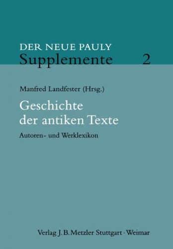 Geschichte der antiken Texte 