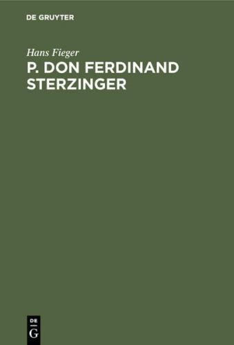 P. Don Ferdinand Sterzinger 