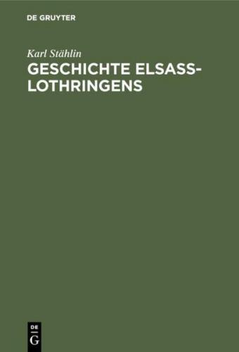 Geschichte Elsaß-Lothringens (Ebook - pdf) 