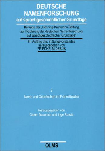 Name und Gesellschaft im Frühmittelalter 
