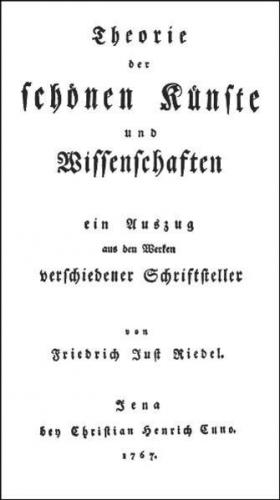 Theorie der schönen Künste 