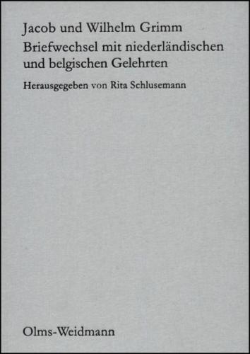 Briefwechsel mit niederländischen und belgischen Gelehrten 