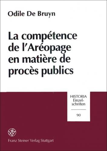 La compétence de l'Aréopage en matière de procès publics 