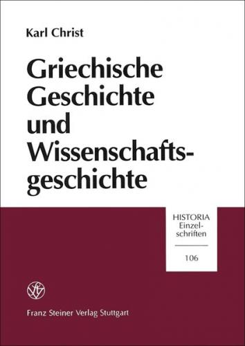 Griechische Geschichte und Wissenschaftsgeschichte 