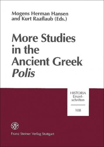 More Studies in the Ancient Greek Polis 
