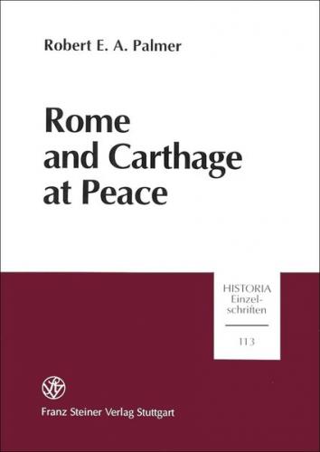 Rome and Carthage at Peace 