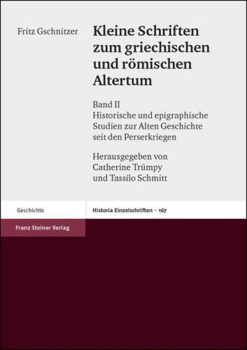 Kleine Schriften zum griechischen und römischen Altertum. Band 2 