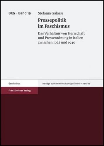 Pressepolitik im Faschismus 